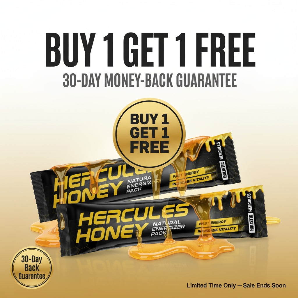 Hercules Natural Honey Sticks 6-in-1 Herbal Performance Blend (16 Count)