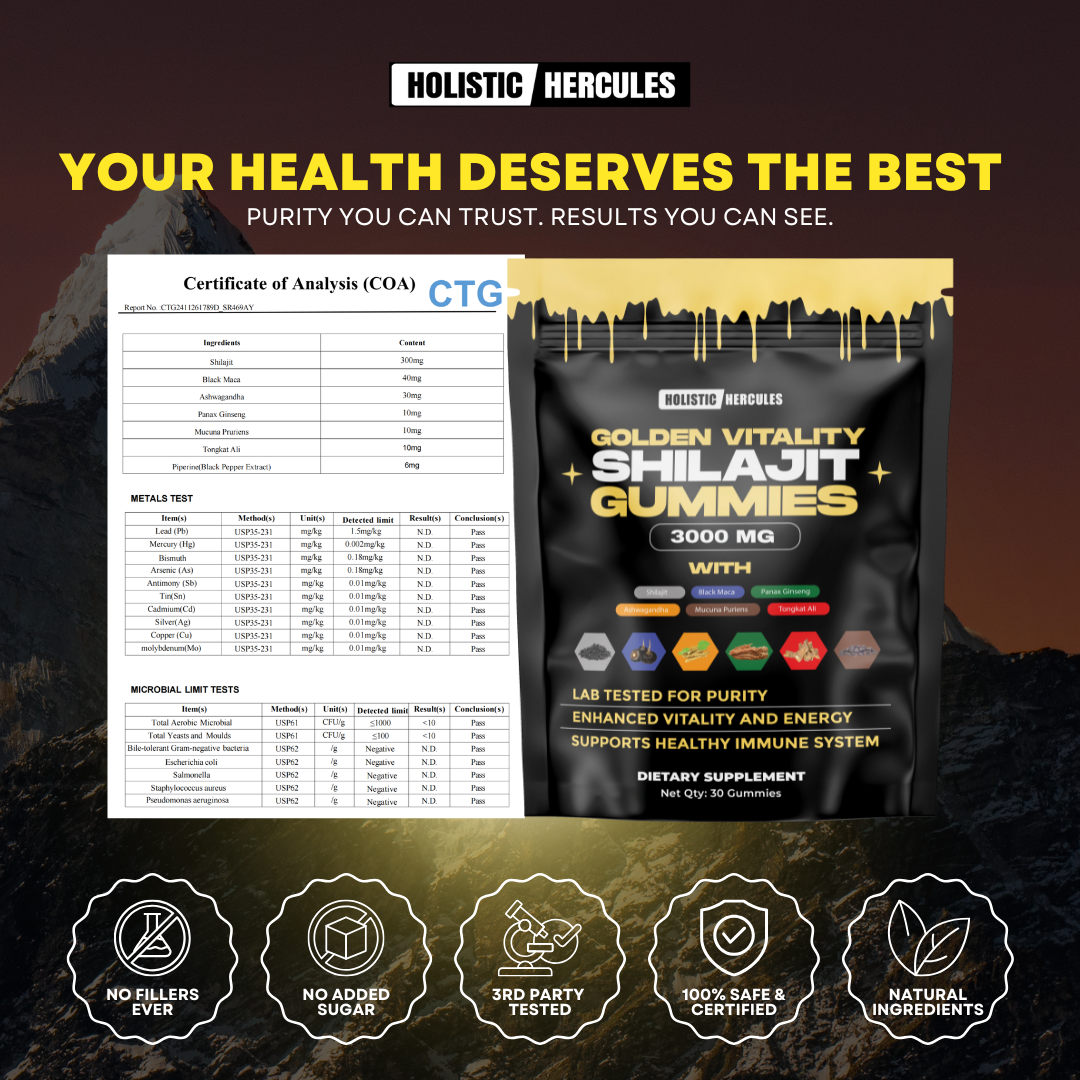 Golden Vitality Shilajit Gummies